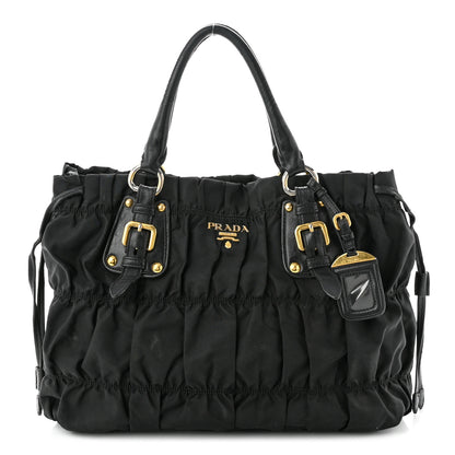 Prada Tessuto Nylon Gaufre Tote Black 1 of 12