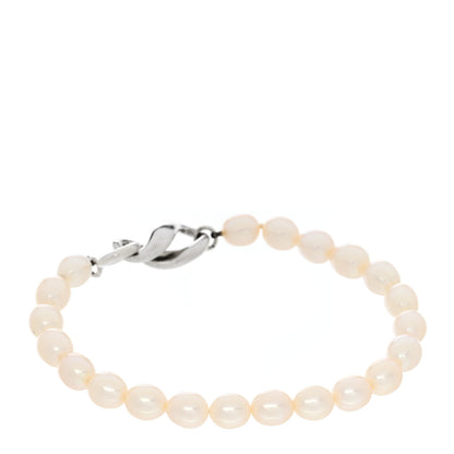 Tiffany Sterling Silver Cultured Pearl Figure 8 Bracelet 3 of 4