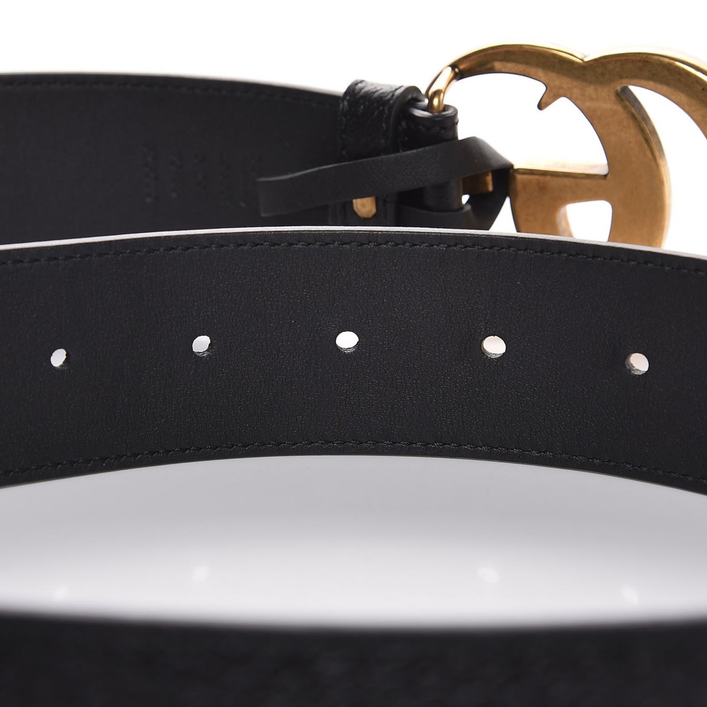 Textured Calfskin Double G 40mm Belt 90 36 Black
