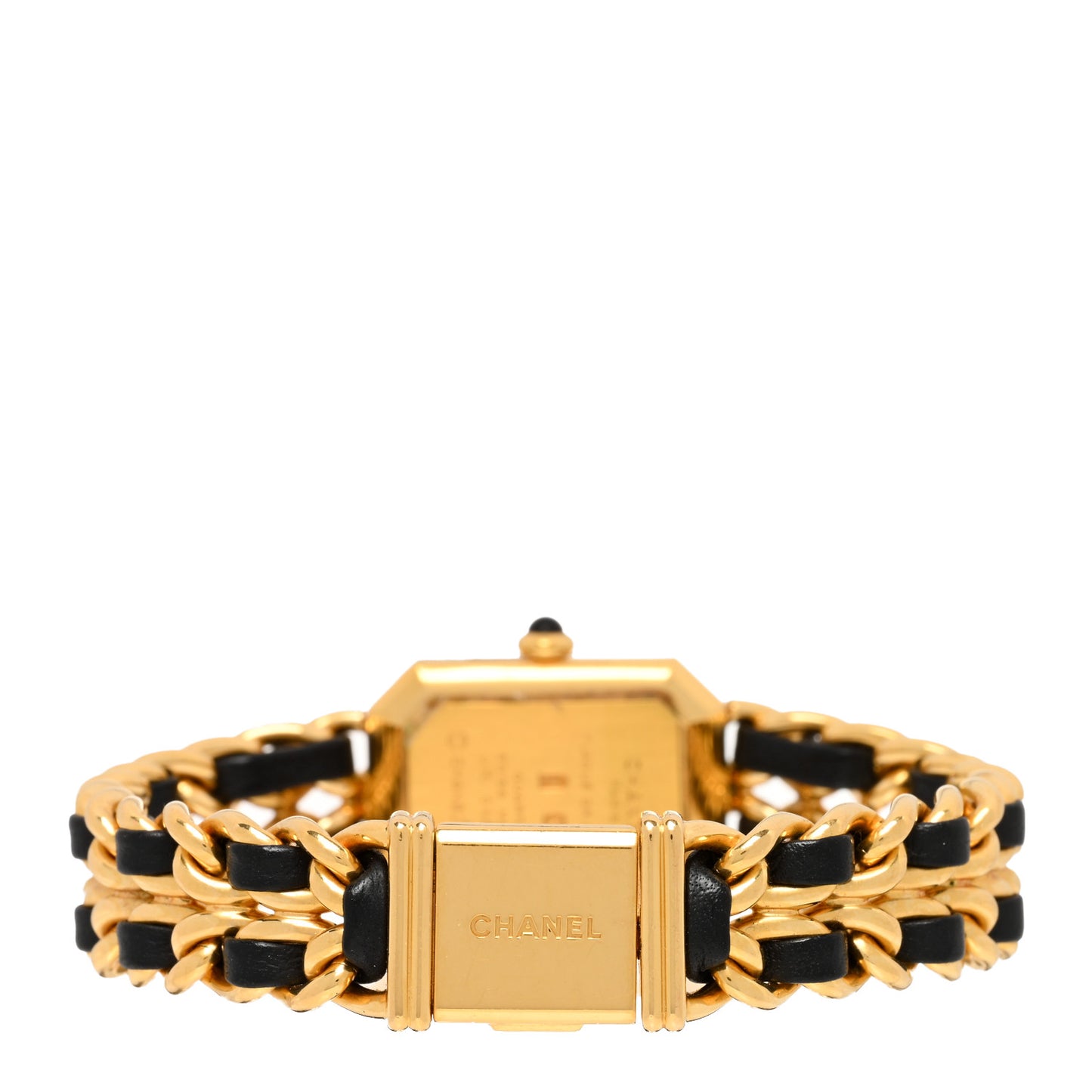 Stainless Steel Lambskin 20mm Chain Premiere Quartz Watch Gold XL