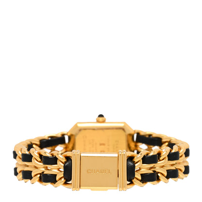 Chanel Stainless Steel Lambskin 20mm Chain Premiere Quartz Watch Gold XL 3 of 4