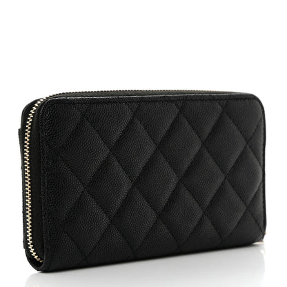 Chanel Caviar Quilted In & Out Zip Around Wallet Black 3 of 8
