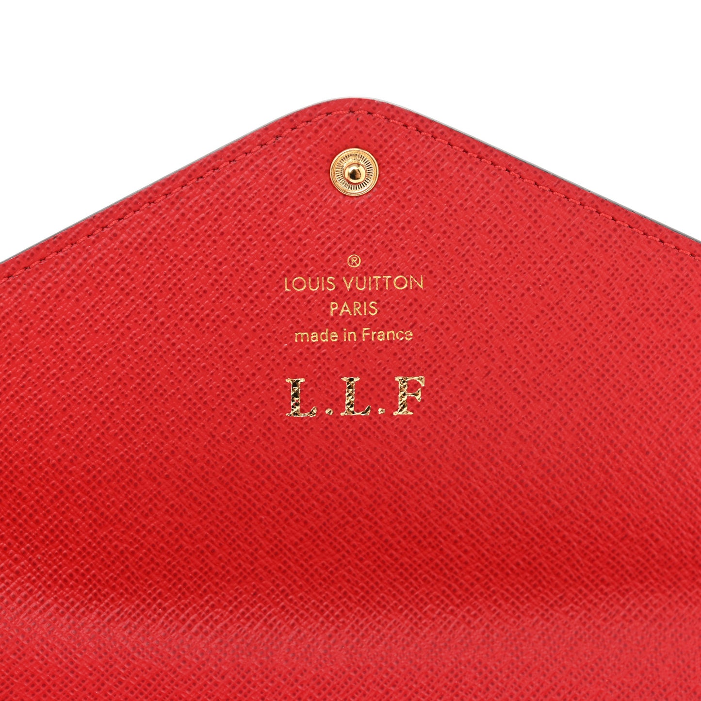 Damier Ebene Josephine Wallet Red