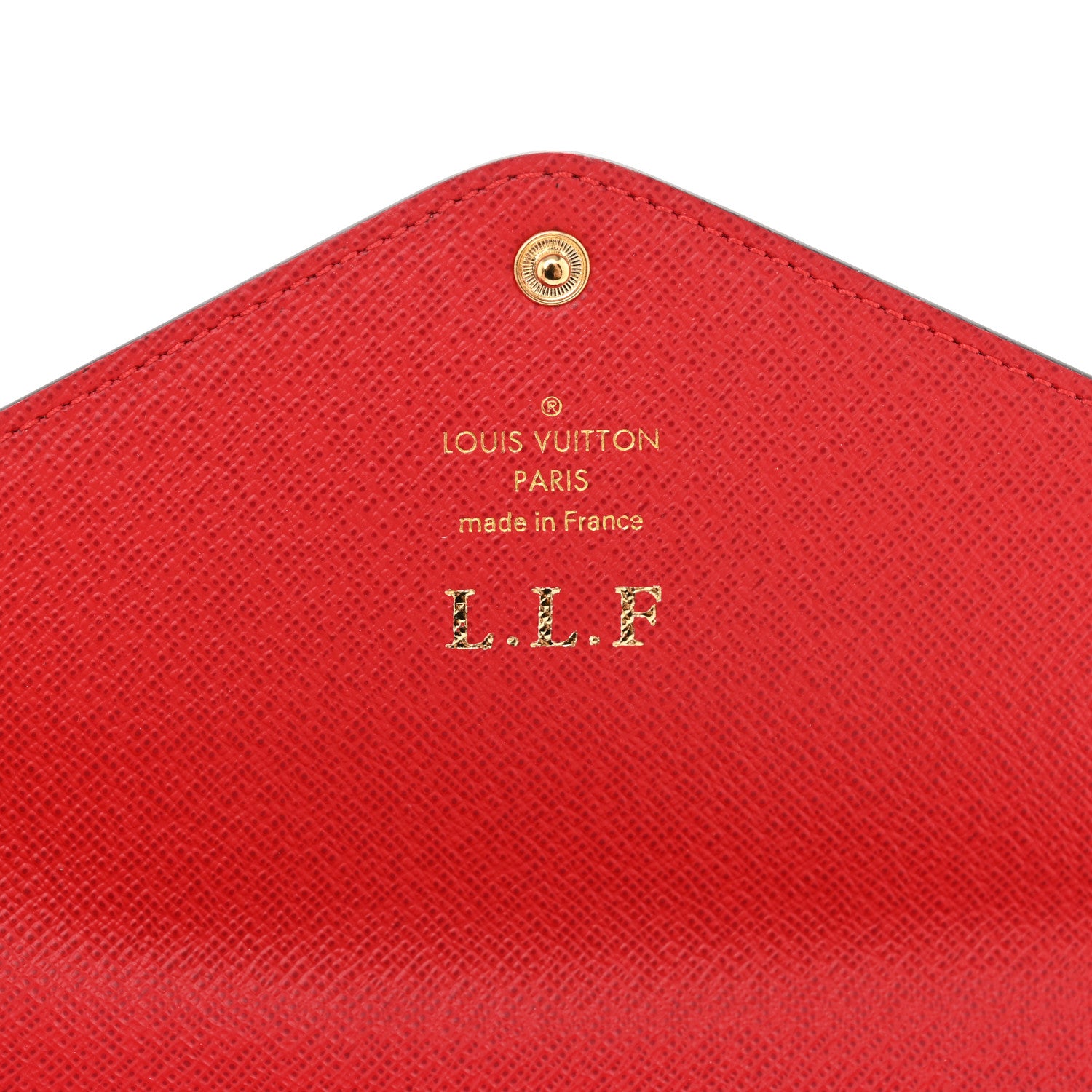 Louis Vuitton Damier Ebene Josephine Wallet Red 7 of 10
