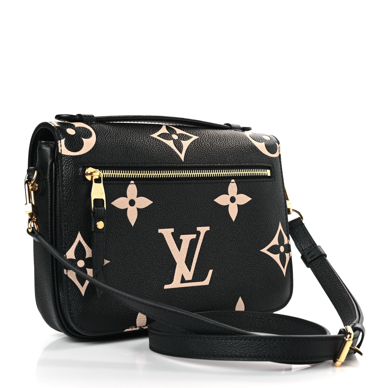Louis Vuitton Empreinte Monogram Giant Pochette Metis Black Beige 3 of 8