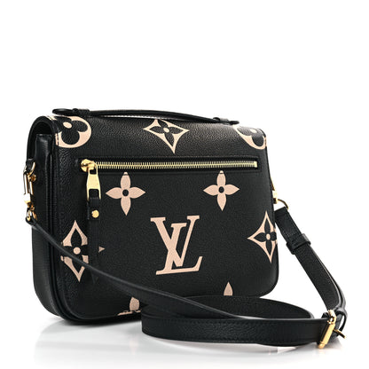Louis Vuitton Empreinte Monogram Giant Pochette Metis Black Beige 3 of 8