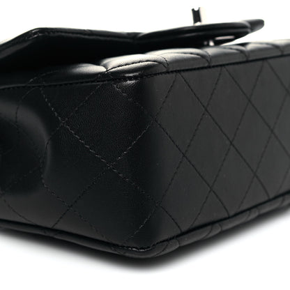 Chanel Lambskin Quilted Mini Rectangular Flap Black 9 of 11