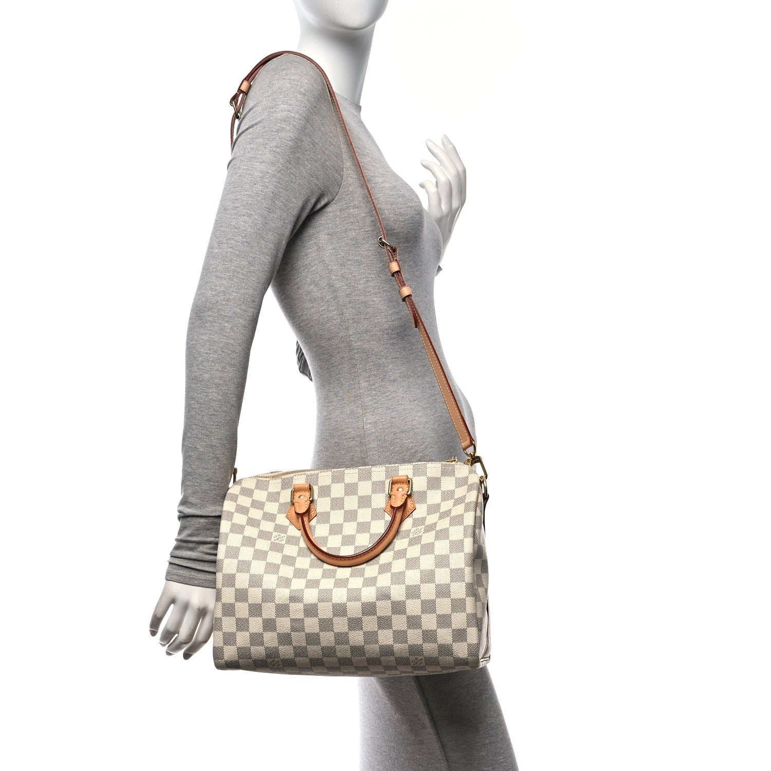 Louis Vuitton Damier Azur Speedy Bandouliere 30 2 of 9