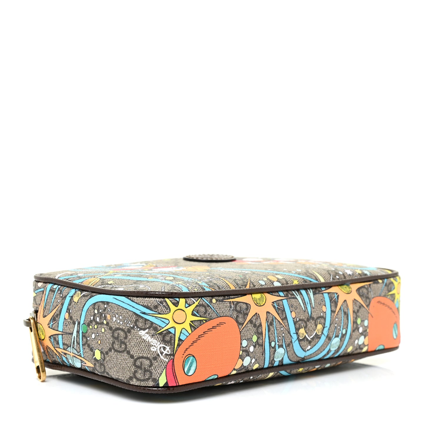 X DISNEY GG Supreme Monogram Donald Duck Small Interlocking G Belt Bag 80 32 Beige Multicolor New Acero