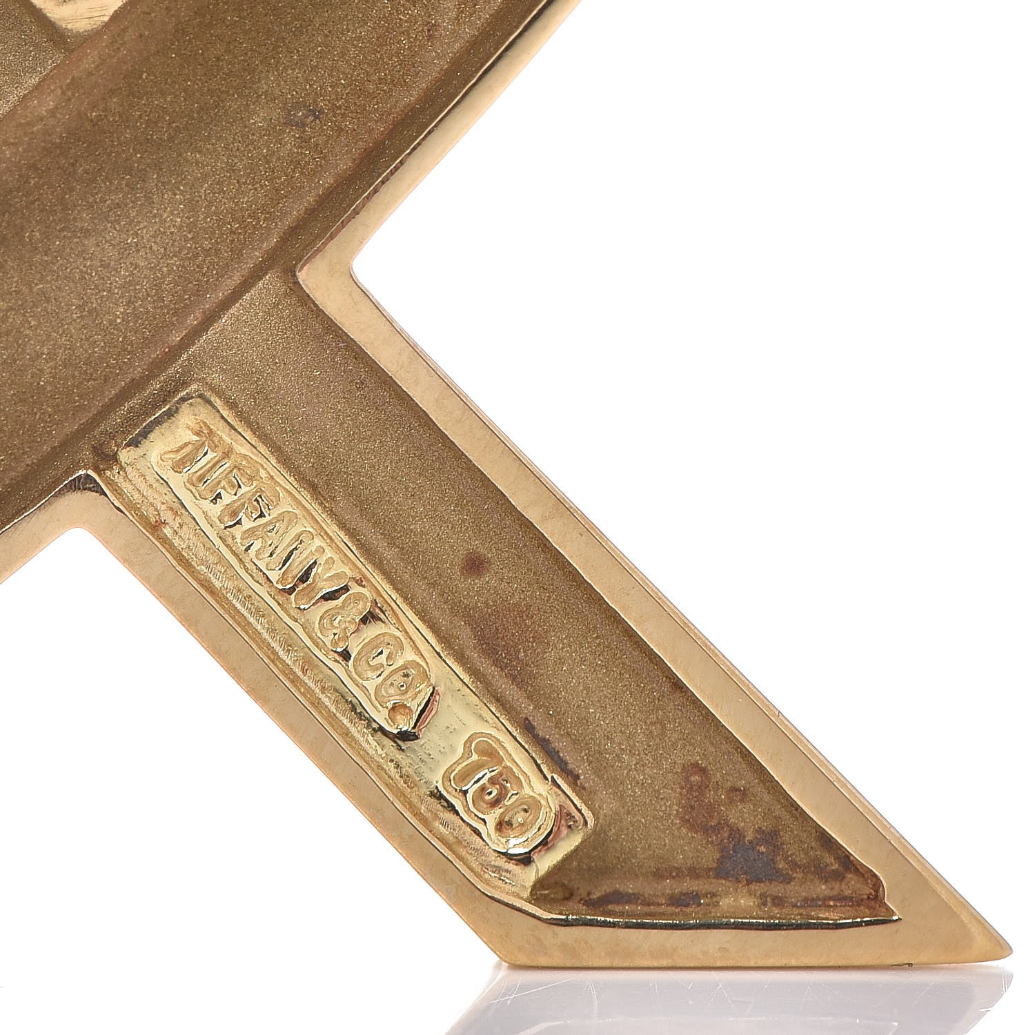 Tiffany 18K Yellow Gold Paloma Picasso Loving Heart Pin Brooch 4 of 4