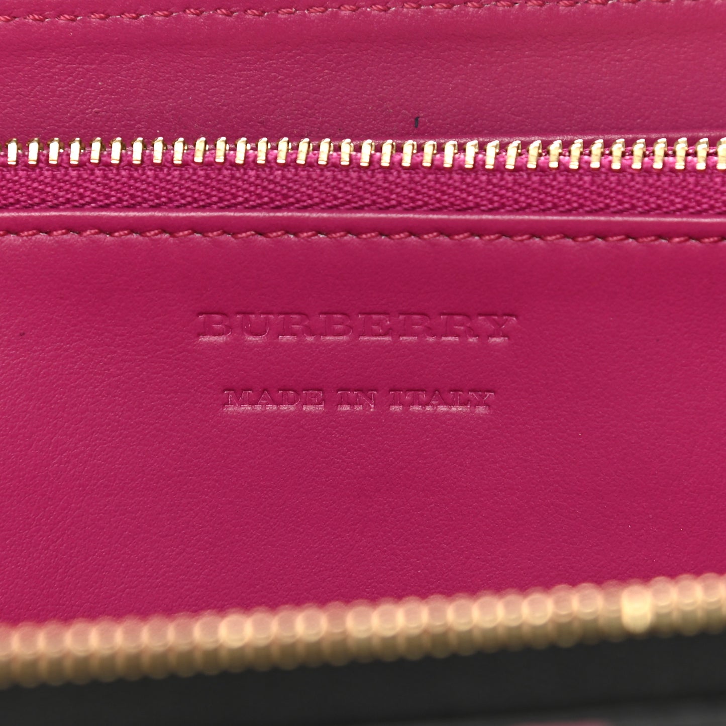 Calfskin Floral Print Zip Around Wallet