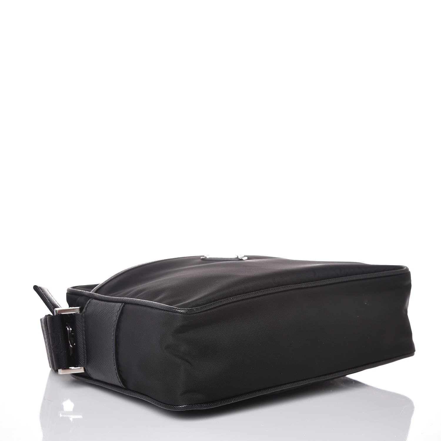 Prada Tessuto Nylon Saffiano Shoulder Bag Black 4 of 7