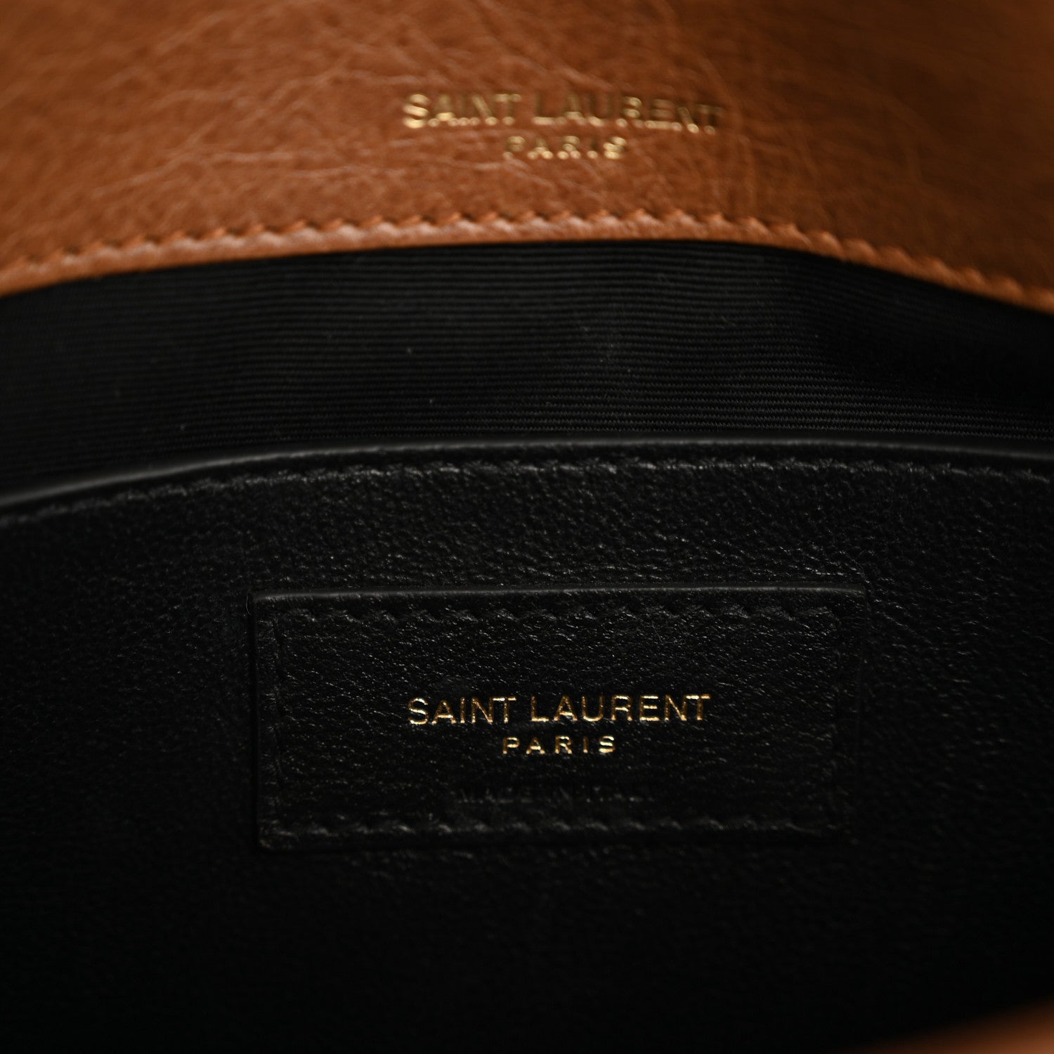 Saint Laurent Crinkled Calfskin Matelasse Monogram Baby Niki Chain Satchel Light Caramel 6 of 10