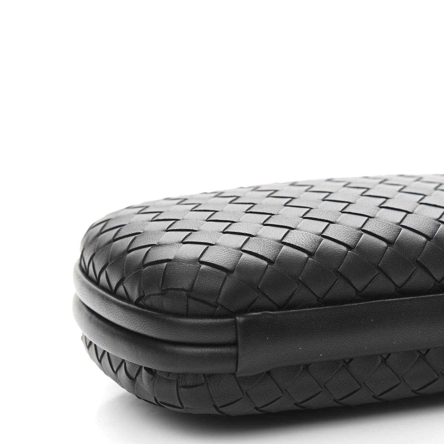 Bottega Veneta Nappa Intrecciato Chain Knot Clutch Black 4 of 7