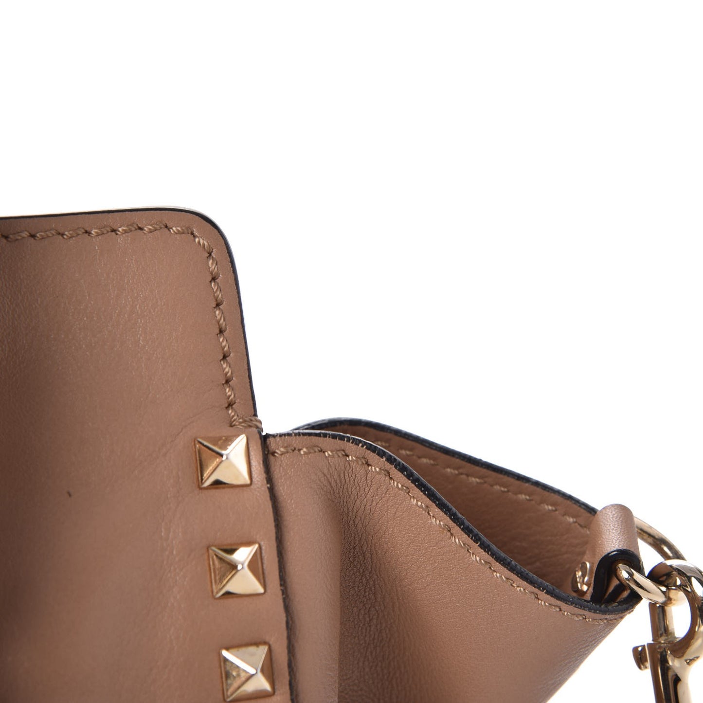 Vitello Small Rockstud Tote Alpaca