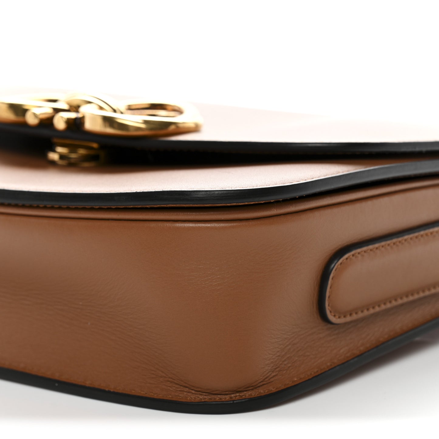 Calfskin Trapezio Crossbody Brown