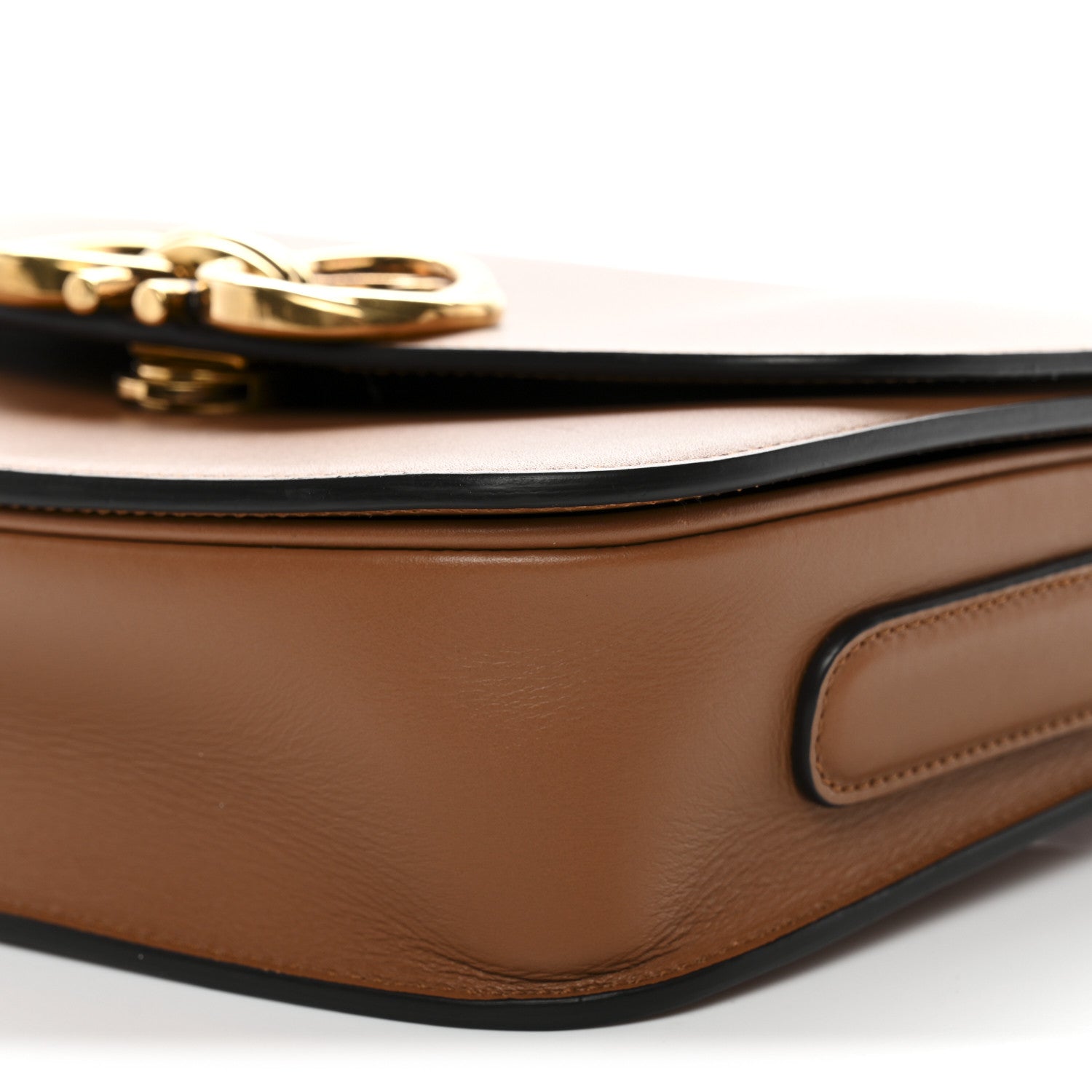 Salvatore Ferragamo Calfskin Trapezio Crossbody Brown 9 of 10