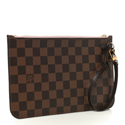 Louis Vuitton Damier Ebene Neverfull MM GM Pochette Rose Ballerine 3 of 9