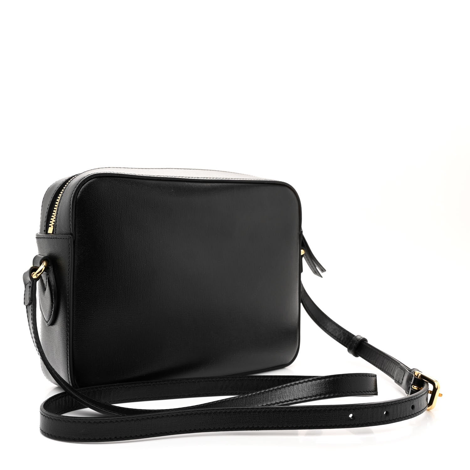 Gucci Textured Calfskin Small Horsebit 1955 Shoulder Bag Black 3 of 12