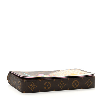 Louis Vuitton Monogram 2022 Christmas Animation Paris Pochette Felicie Chain Wallet Pink 4 of 8