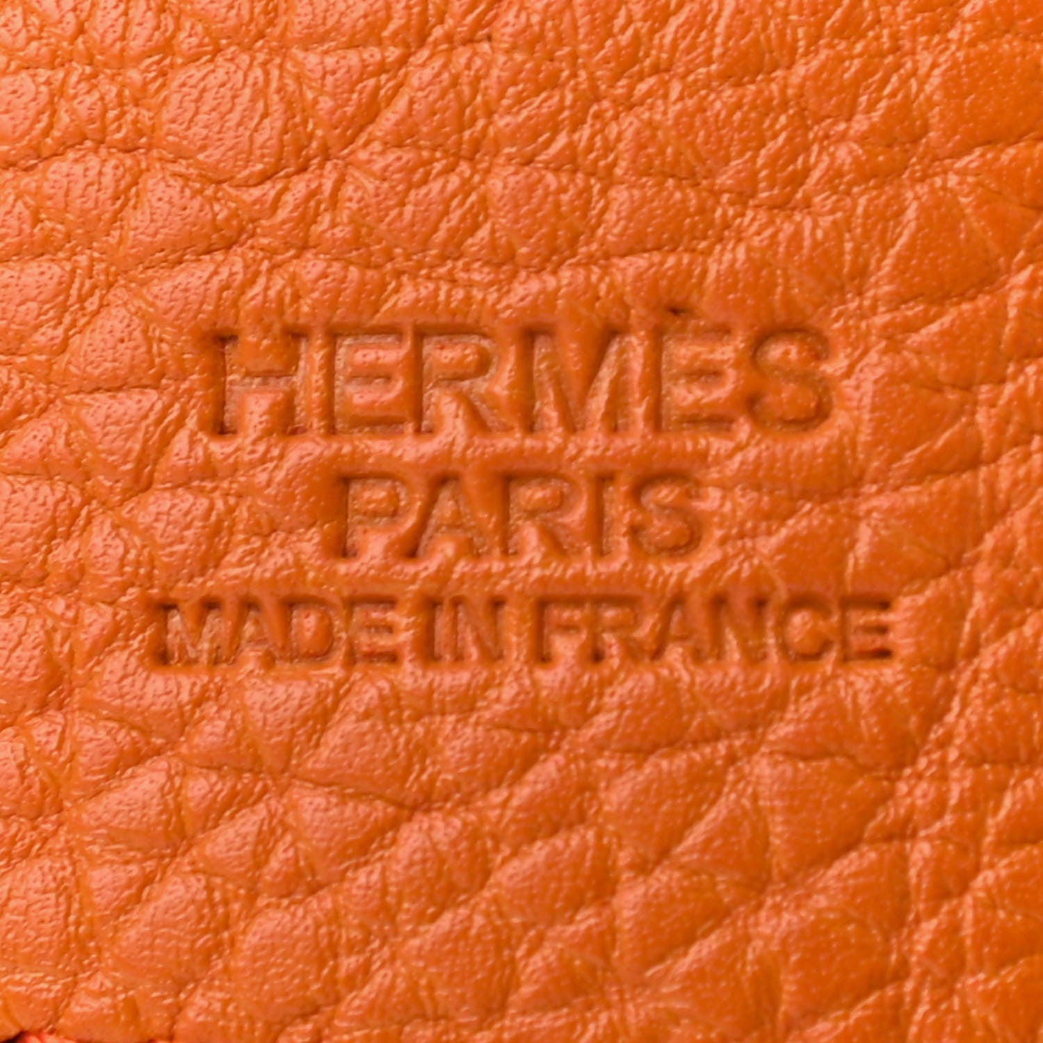 Hermes Box Togo 32mm Belt Strap 90 Chocolate Orange 3 of 6