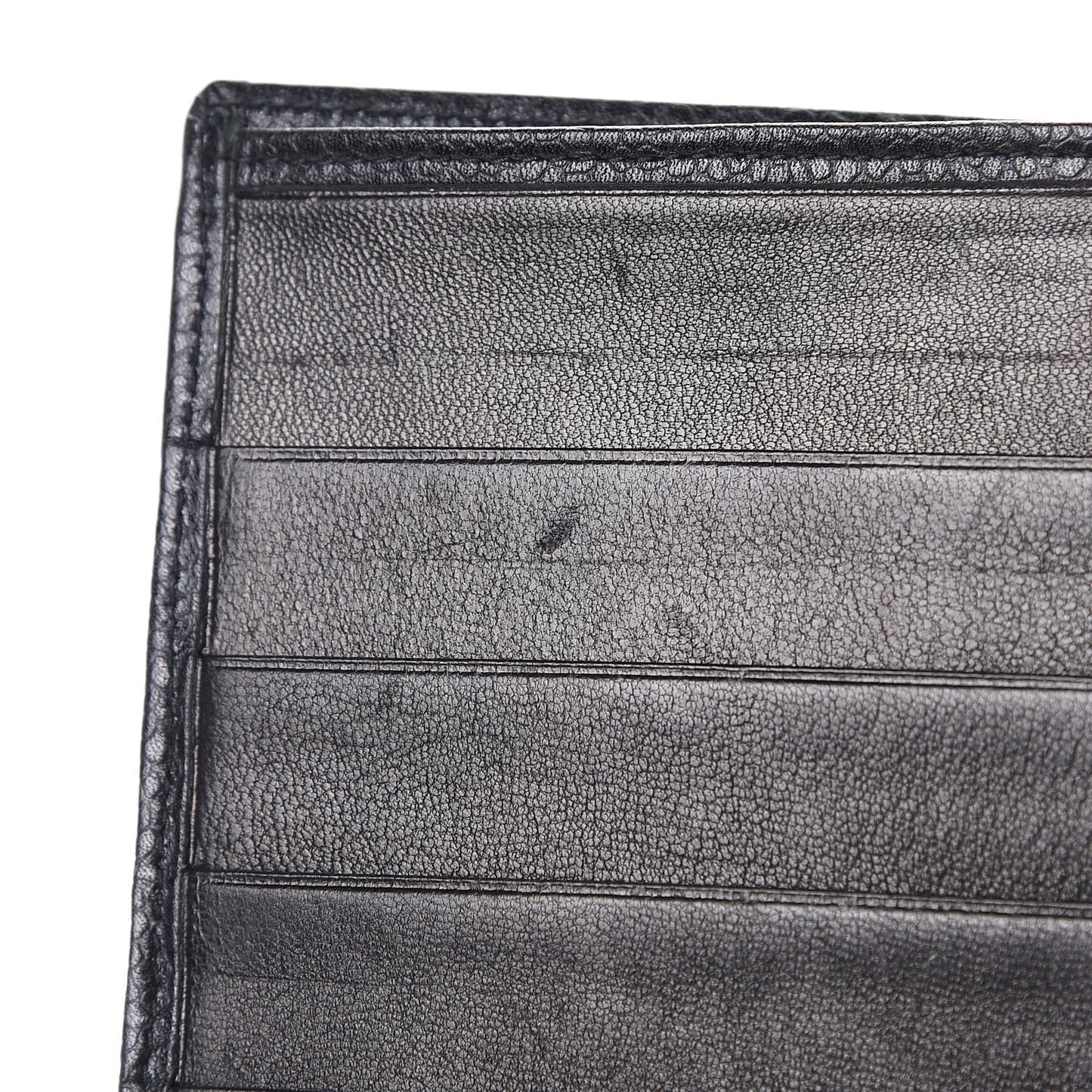 Caviar Stitched French Wallet Black