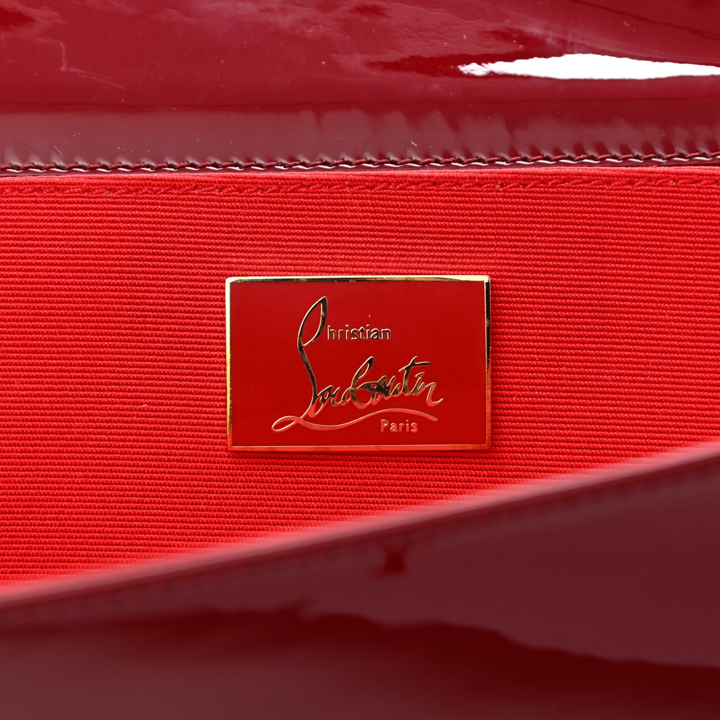 Patent Pigalle Clutch Rouge Imperial