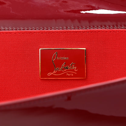 Christian Louboutin Patent Pigalle Clutch Rouge Imperial 6 of 7