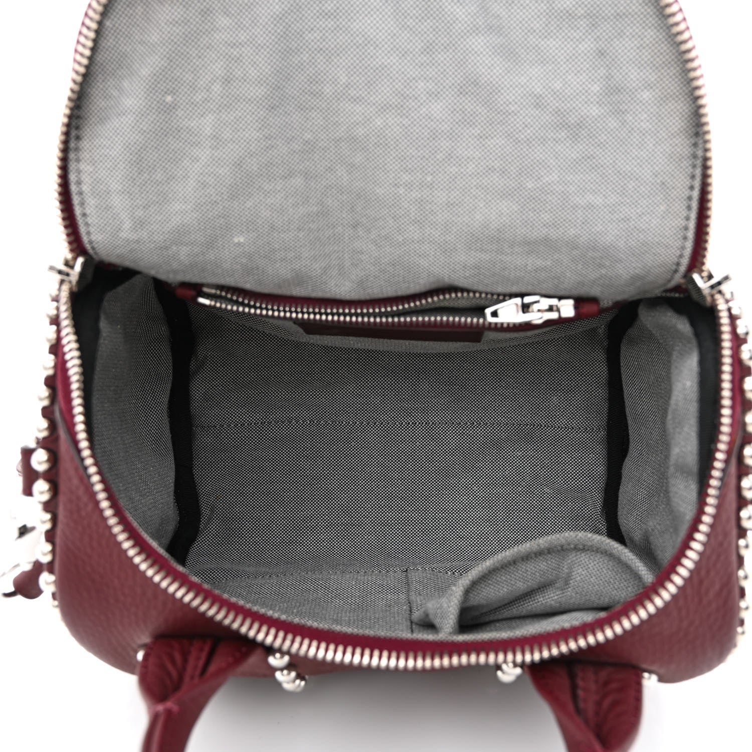 Alexander Wang Calfskin Studded Mini Rockie Matte Beet Rodium Hardware 5 of 12