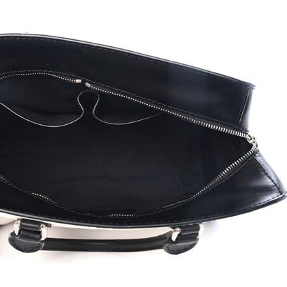 Alexander McQueen Calfskin Crocodile Embossed Small Skull Padlock Zip Around Tote White Black 4 of 4