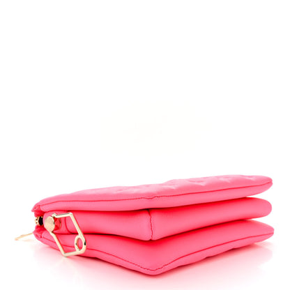 Louis Vuitton LOUIS VUITTON Calfskin Embossed Monogram Coussin BB Rose Fluo 4 of 9