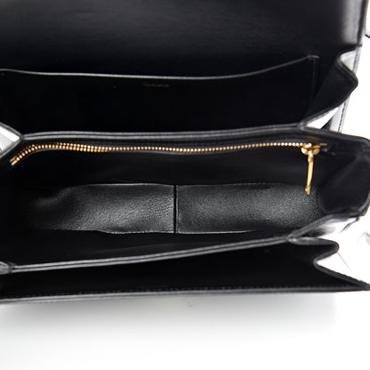 Celine Shiny Calfskin Medium Triomphe Black 4 of 11