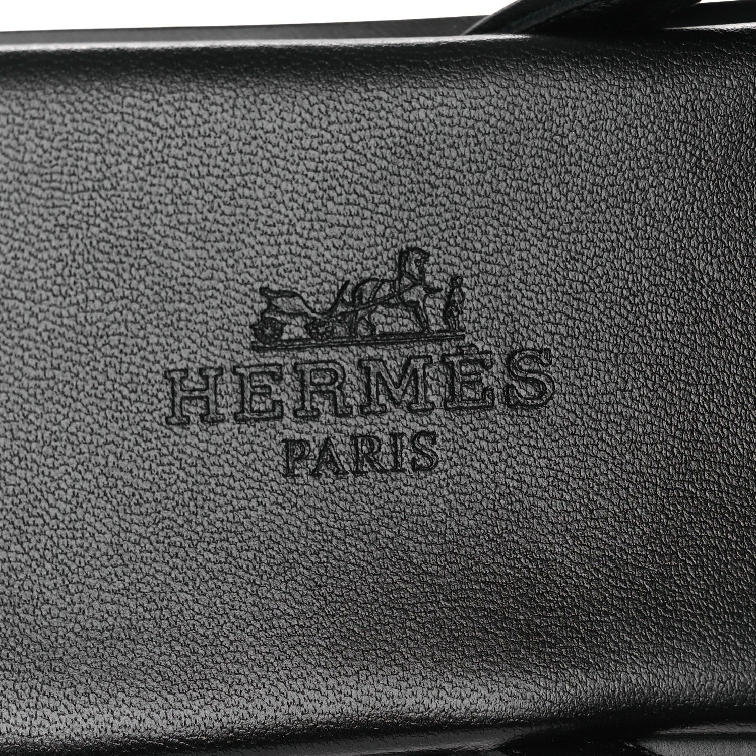 Hermes Calfskin Miss Sandals 37.5 Black 9 of 10