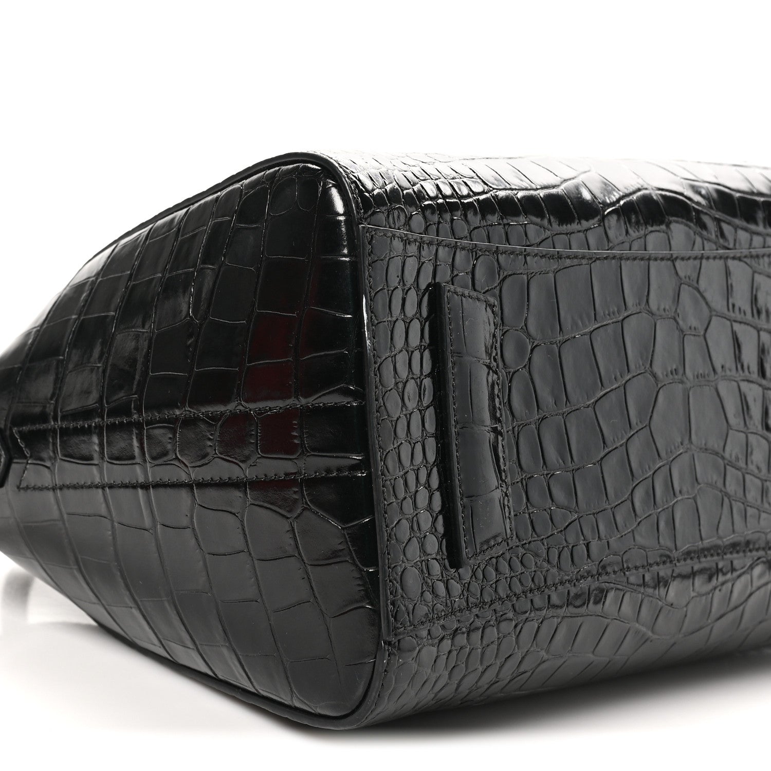 Givenchy Calfskin Crocodile Embossed Small Antigona Black 9 of 10
