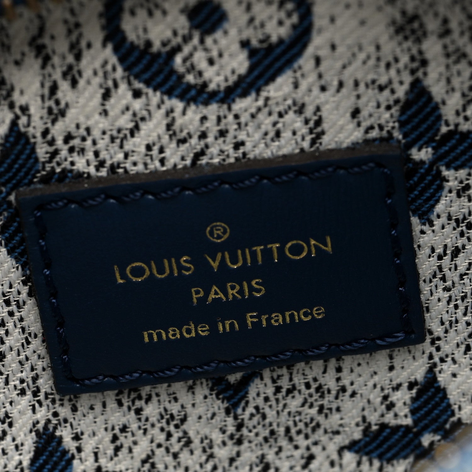 Louis Vuitton Monogram Jacquard Denim Loop Bleu 6 of 9