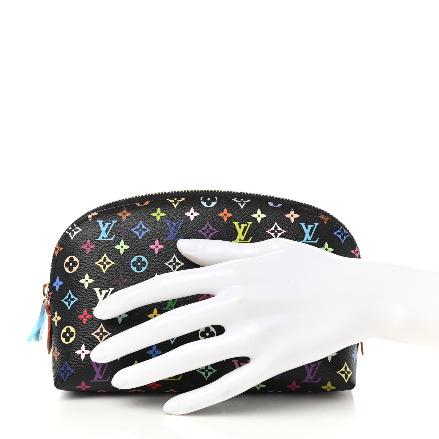 Monogram Multicolor Cosmetic Pouch Black Grenade