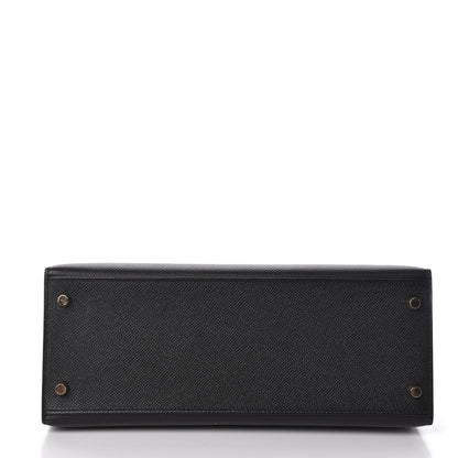 Hermes Epsom Kelly Sellier 28 Black 6 of 34