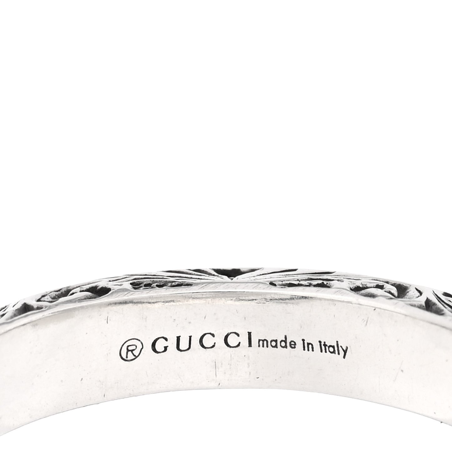 Sterling Silver GG Marmont Key Motif Ring 55 7.25