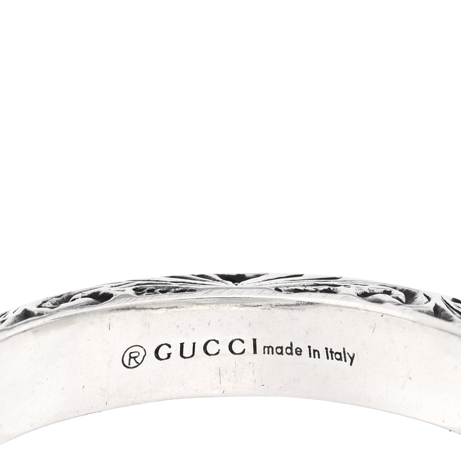 Gucci Sterling Silver GG Marmont Key Motif Ring 55 7.25 4 of 4
