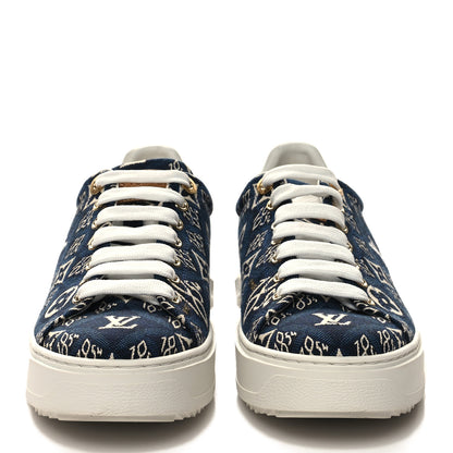 Louis Vuitton Jacquard Since 1854 Time Out Sneakers 38.5 Blue 2 of 9