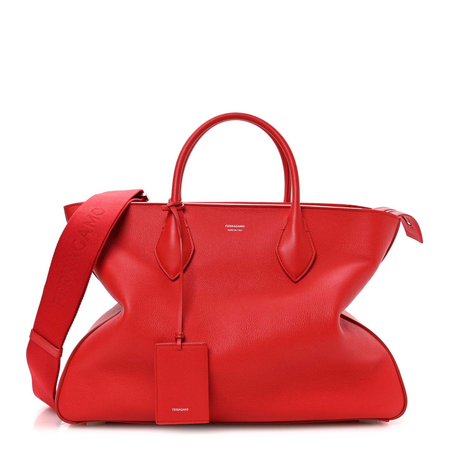 Calfskin Large Star Tote Terracotta