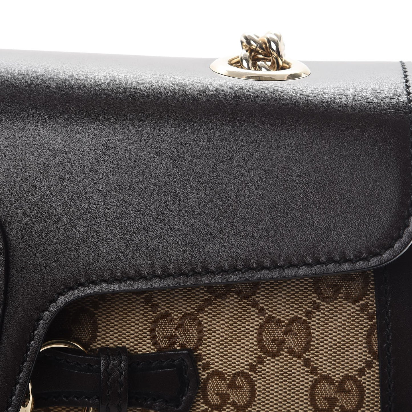 Monogram Medium Emily Chain Shoulder Bag Dark Brown