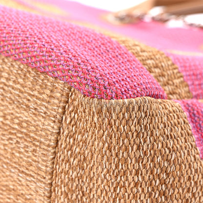 Chanel Mixed Fibers Large Shopping Bag Pink Beige 11 of 11
