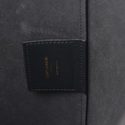 Saint Laurent Calfskin Large Shopping Tote Deep Marine 6 of 8