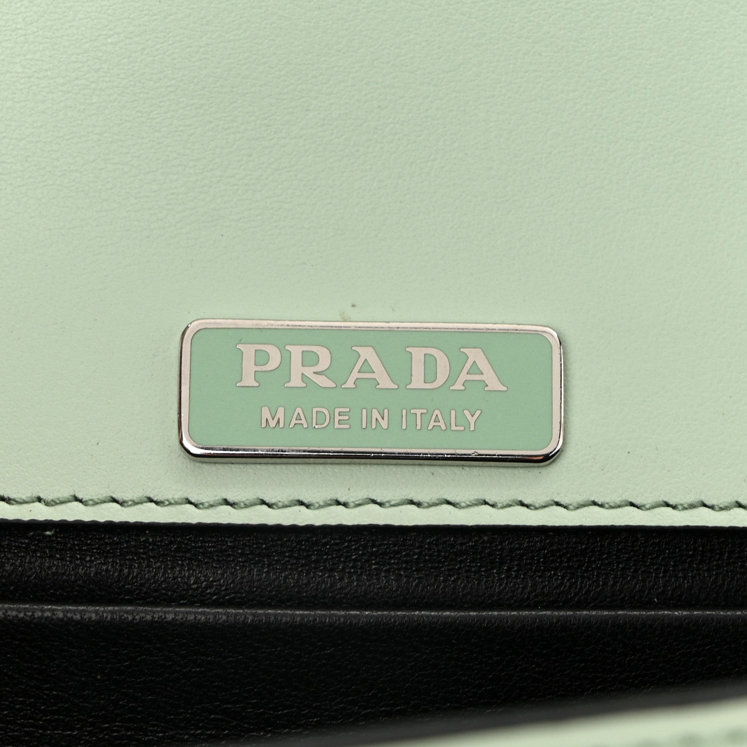 Prada Spazzolato Soft Calfskin Cahier Bag Acqua 5 of 8