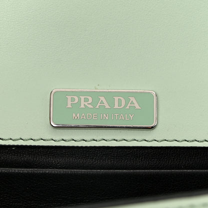 Prada Spazzolato Soft Calfskin Cahier Bag Acqua 5 of 8