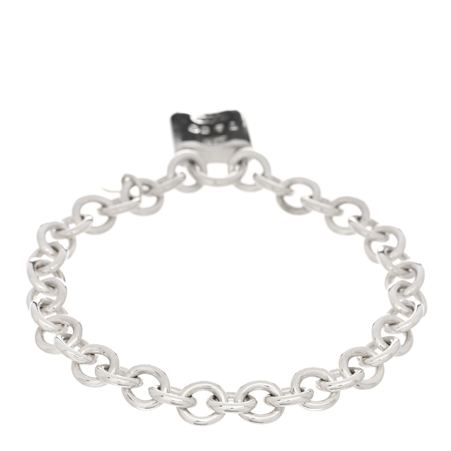 Tiffany Sterling Silver 1837 Lock Charm Bracelet 2 of 3