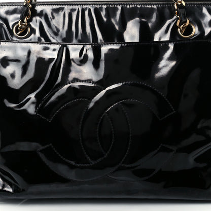 Chanel Patent CC Shoulder Bag Black 8 of 10