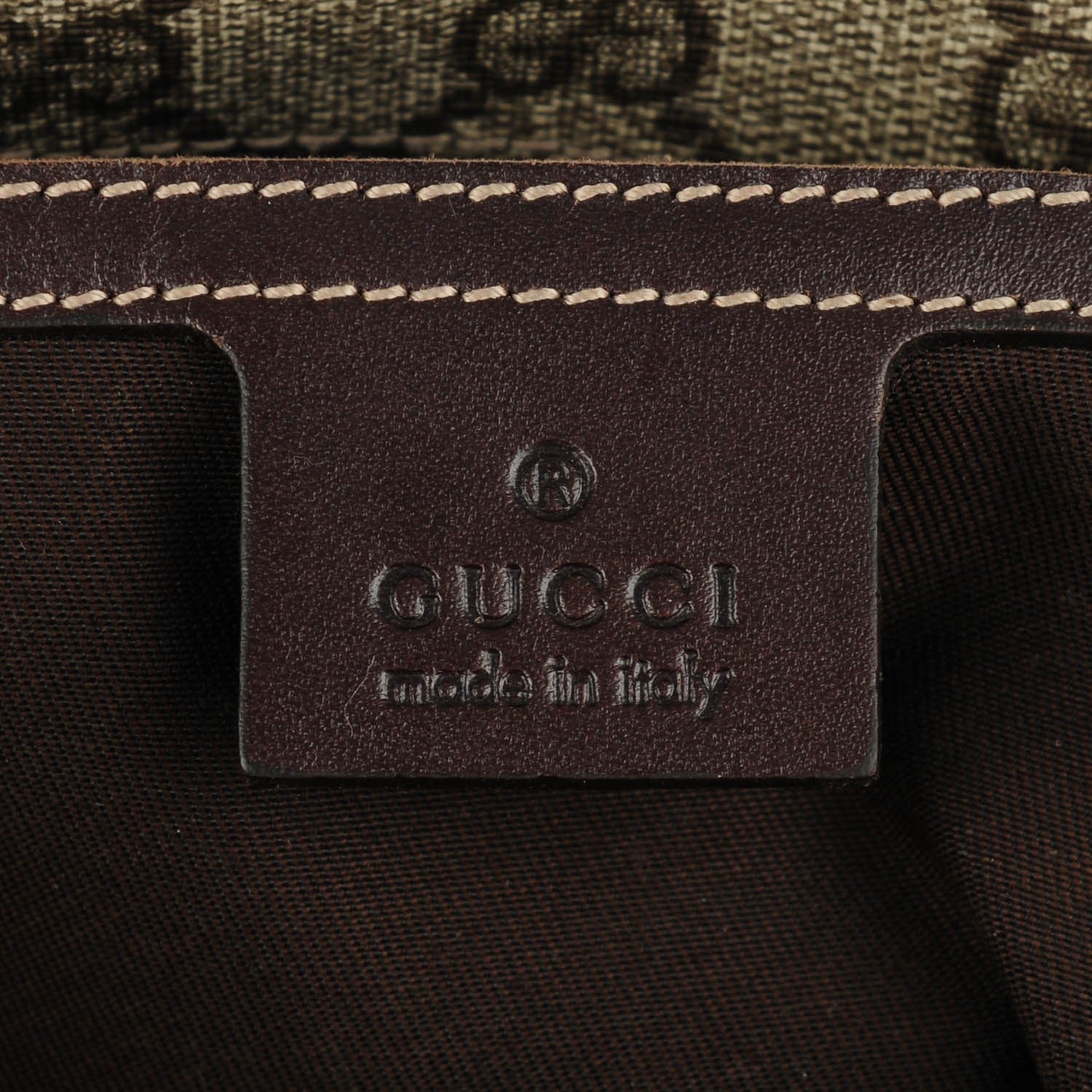 Gucci GG Plus Monogram Web Medium Flap Messenger Beige Dark Brown 6 of 7