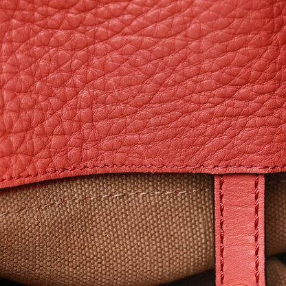Burberry Grainy Calfskin Canvas Mega Check Medium Ashby Tassel Hobo Pink Azalea 17 of 18